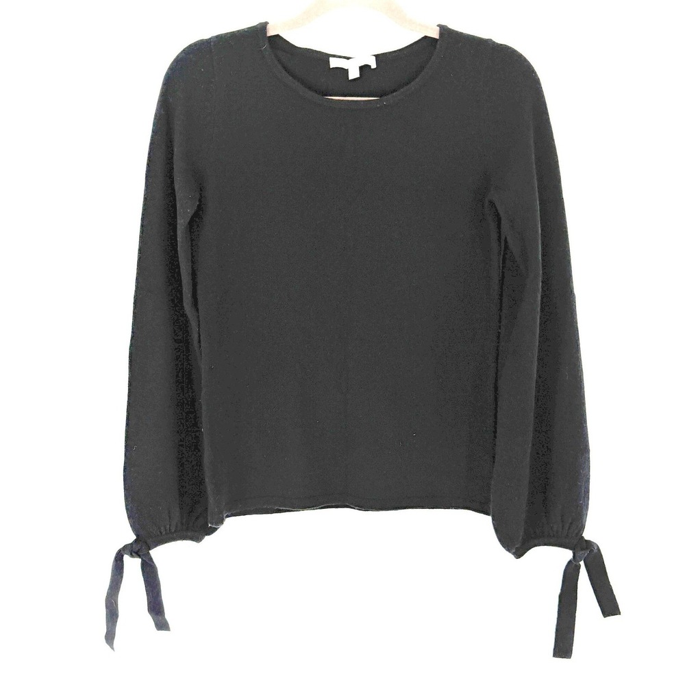 Neiman Marcus Women Cashmere Blouson Sleeve Sweater Size XS Capsule Quiet Luxury
